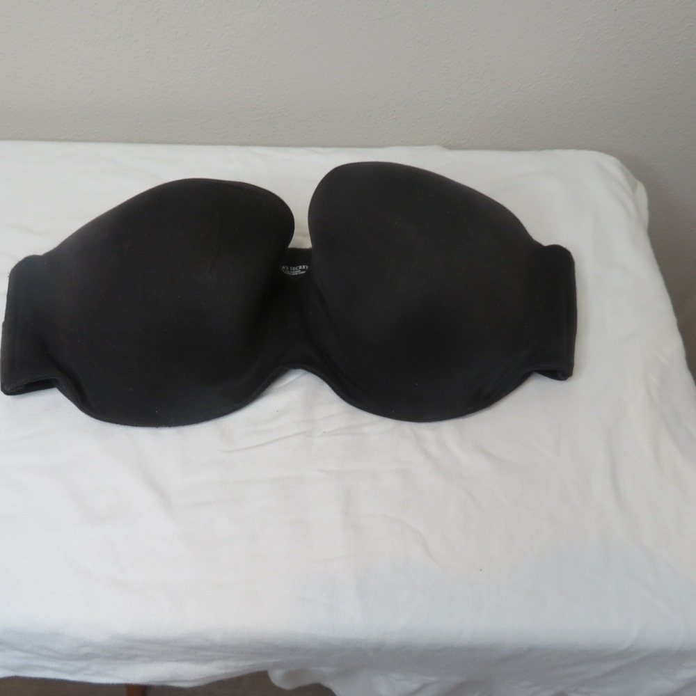 Victorias Secret Body by Victoria Lined Strapless Bra Black 38D